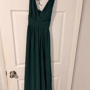 Fashion Nova Deep Green Maxi Dress